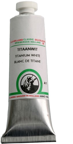 oudt hollandse olieverf titaanwit - tube 40 ml