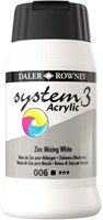 System 3 acryl zinkwit  - flacon 500 ml