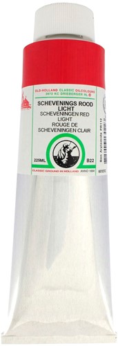 oudt hollandse olieverf scheveningsrood licht - tube 225 ml