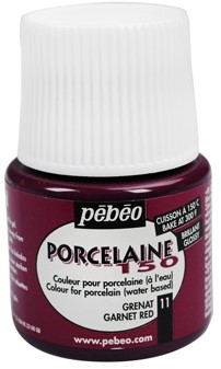 Pebeo porcelaine granaat - flacon 45 ml.