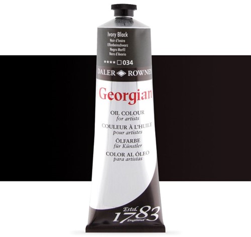 georgian olieverf ivoorzwart - tube 225 ml