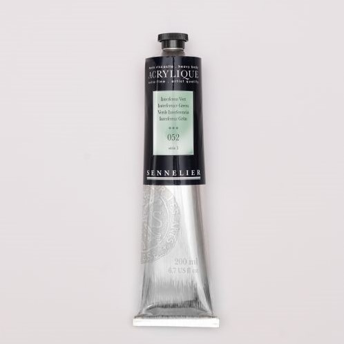 sennelier acryl interference groen - tube 200 ml.