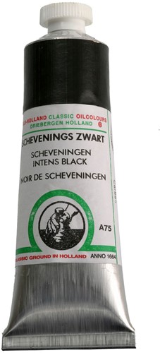 oudt hollandse olieverf scheveningszwart - tube 40 ml