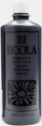 Talens ecola schoolplakkaatverf zwart - flacon 100 ml