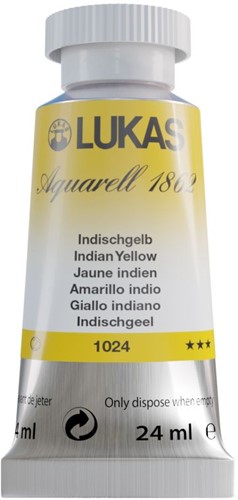 lukas aquarel indisch geel - tube 24 ml-2