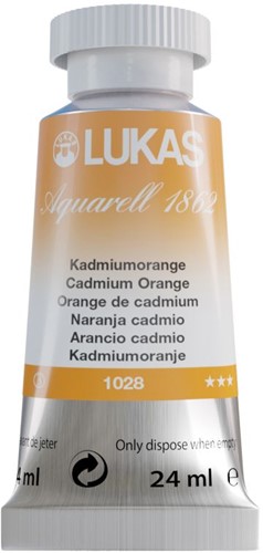 lukas aquarel cadmium oranje - tube 24 ml-2