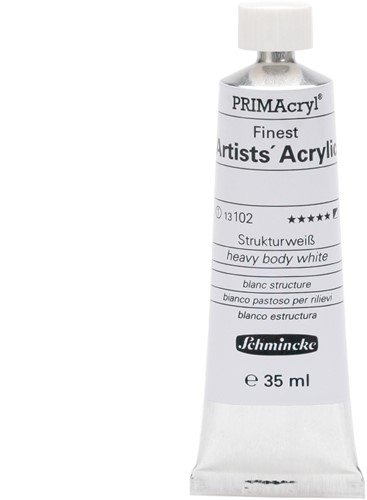 schmincke primacryl wit extra stevig - tube 35 ml.