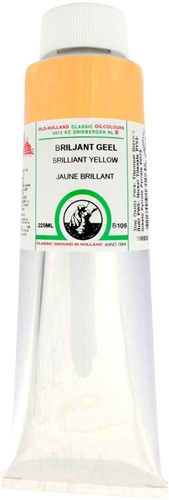 oudt hollandse olieverf briljantgeel - tube 225 ml