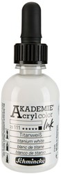 Schmincke Akademie acryl inkt titaanbuff licht - flacon 50 ml.