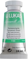 lukas aquarel permanent groen - tube 24 ml-2