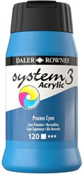 System 3 acryl primair-cyaanblauw  - flacon 500 ml