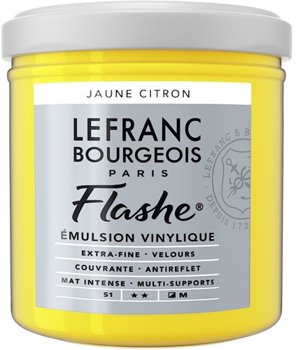 Flashe vinylverf - jaune citron - flacon 125 ml