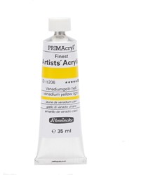 schmincke primacryl vanadiumgeel licht - tube 35 ml.