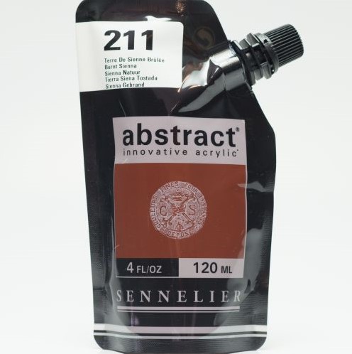 Sennelier abstract acryl sienna gebrand - 120 ml.