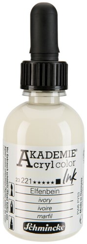 Schmincke Akademie acryl inkt citroengeel - flacon 50 ml.