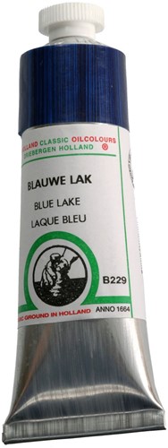 oudt hollandse olieverf blauwe lak - tube 40 ml