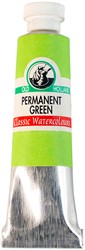 oudt hollandse aquarelverf permanent green - tube 6 ml