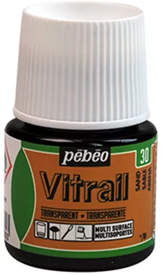 Pebeo vitrail glasverf zand - flacon 45 ml.