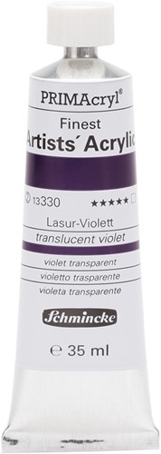 schmincke primacryl transparant violet - tube 35 ml.