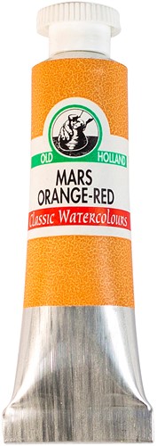 oudt hollandse aquarelverf mars orange red - tube 6 ml