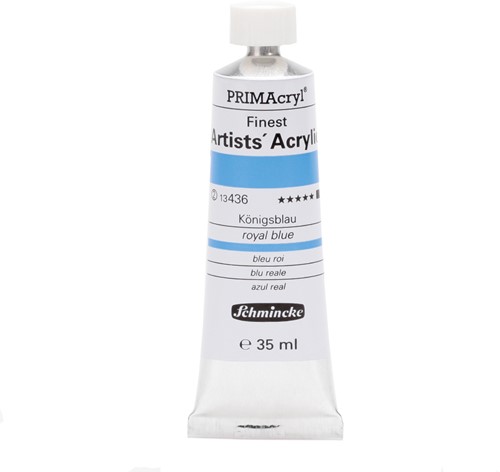 schmincke primacryl koningsblauw - tube 35 ml.