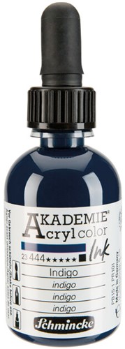 Schmincke Akademie acryl inkt primair cyaanblauw  - flacon 50 ml.