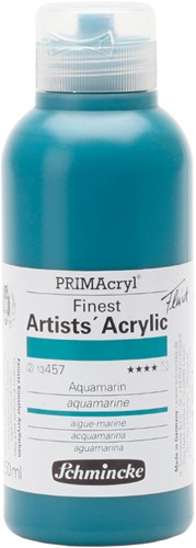 Schmincke primacryl fluid aquamarijn - flacon 250 ml.