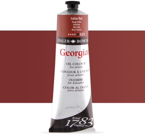 georgian olieverf indischrood - tube 225 ml