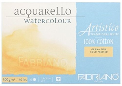 Artistico traditional white aquarelblok FIJN - 300 grs. 26 x 36 cm.- 25 vel