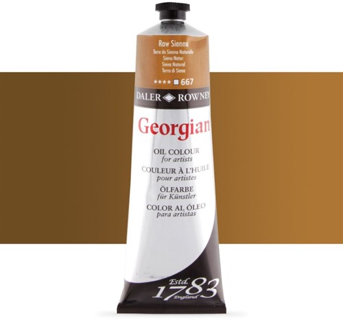 georgian olieverf sienna naturel - tube 225 ml