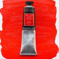 sennelier acryl vermiljoenrood - tube 60 ml.