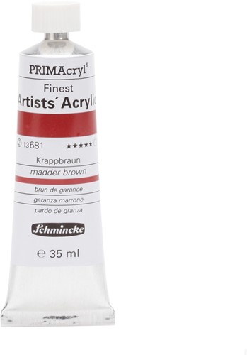 schmincke primacryl kraplak bruin - tube 35 ml.