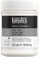 Liquitex White Opaque Flakes - flacon 237 ml