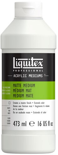 Liquitex Mat medium - flacon 473 ml.