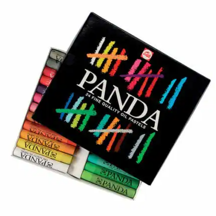 Panda oliepastels 24 pastels