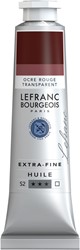 lefranc artists olieverf rode oker transparant - tube 40 ml